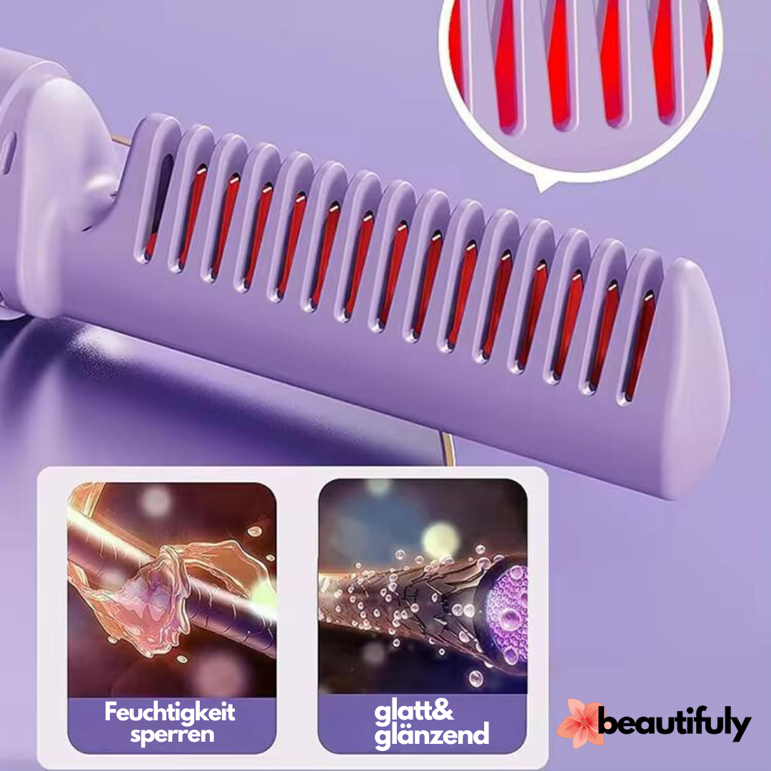 Innovativer Glättungskamm für strahlende Haare