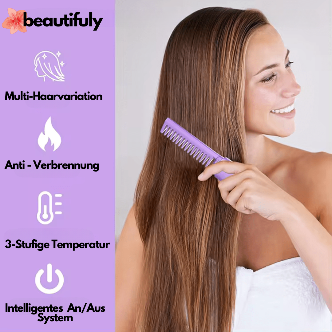 Innovativer Glättungskamm für strahlende Haare