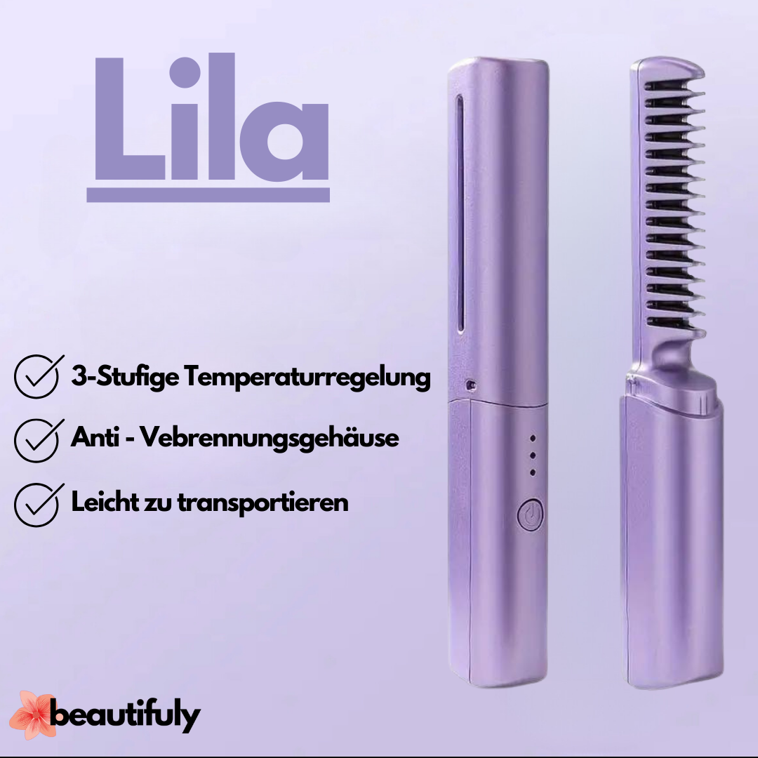 Innovativer Glättungskamm für strahlende Haare